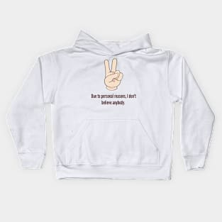 Trust Issues after Narc Abuse Kids Hoodie